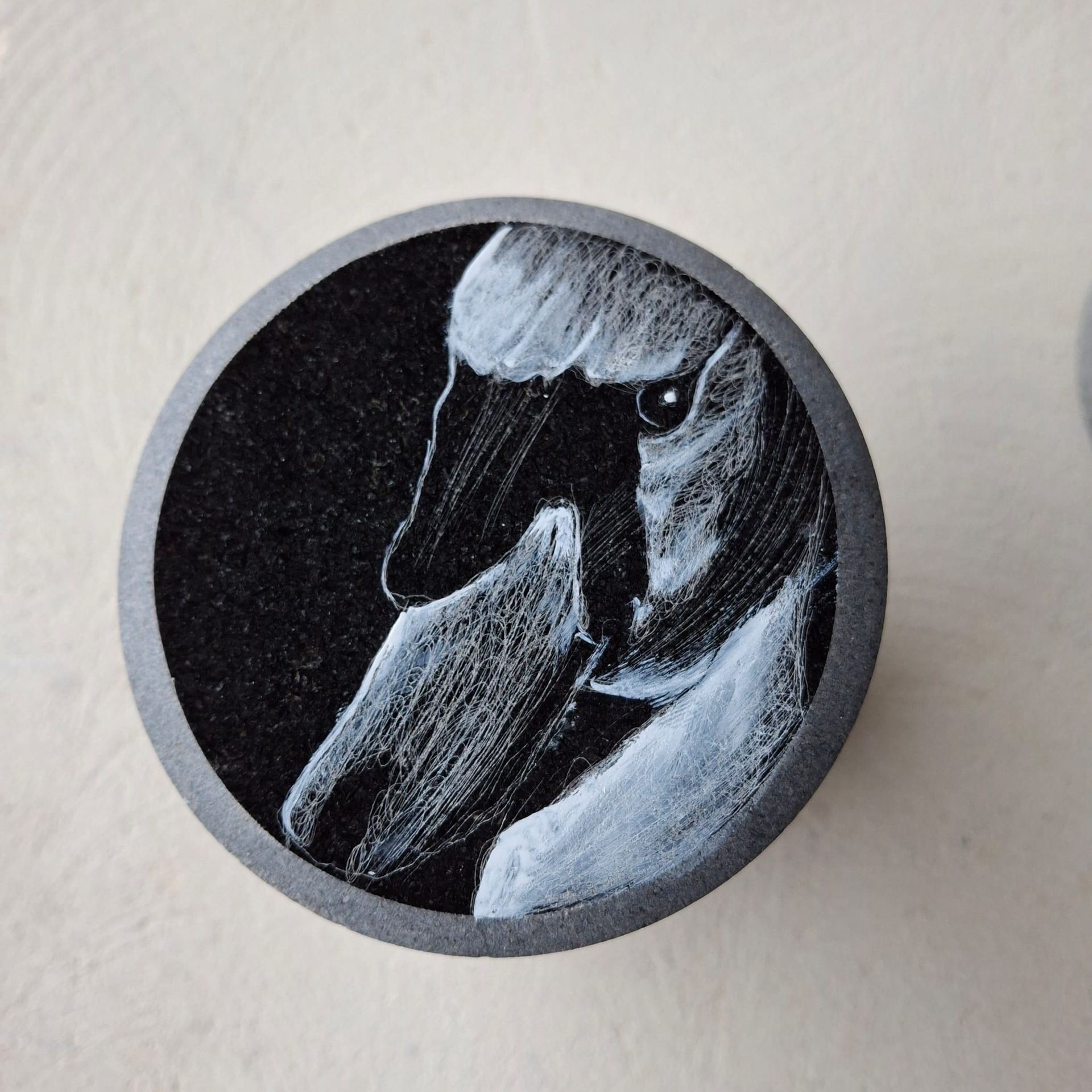 Swinnie Swan doorstop or paperweight