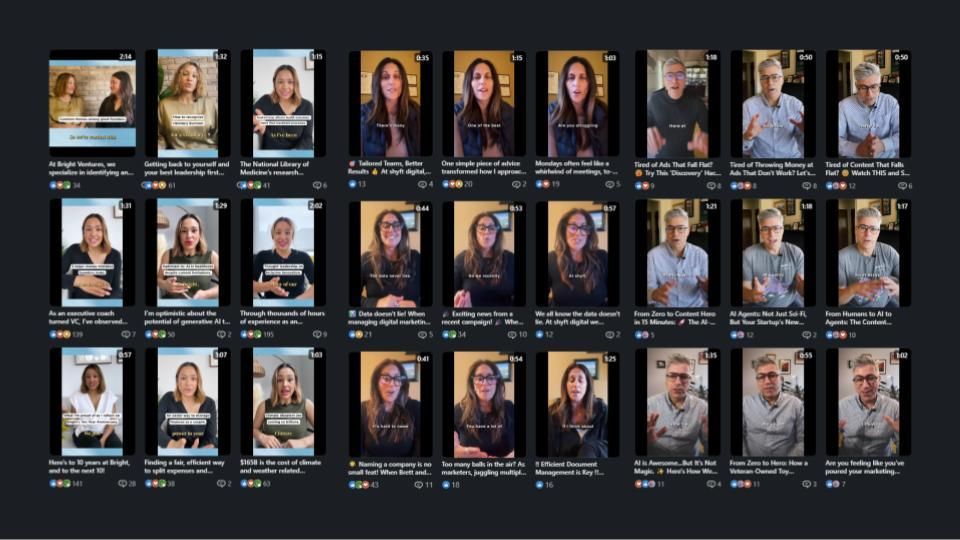 Subject matter experts build trust at scale with short form video. 