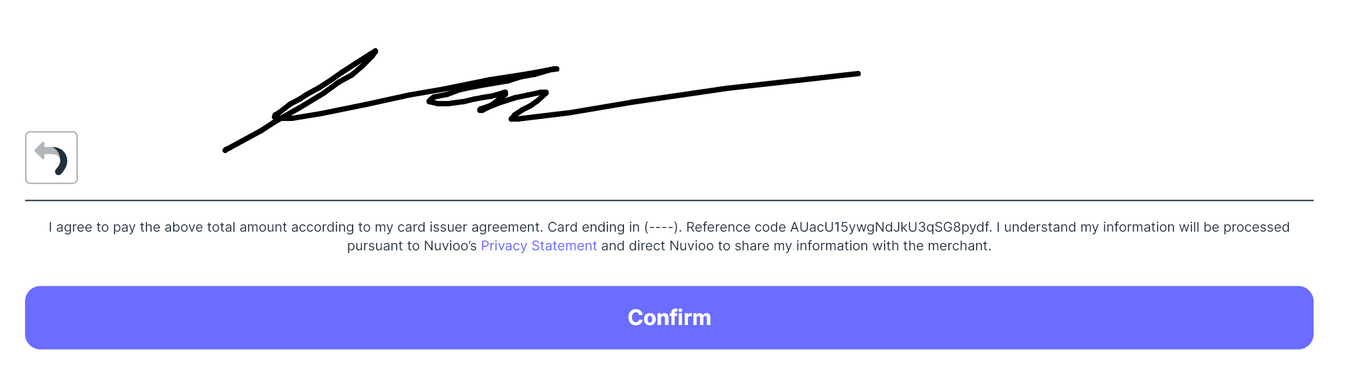 Digital signature with a 