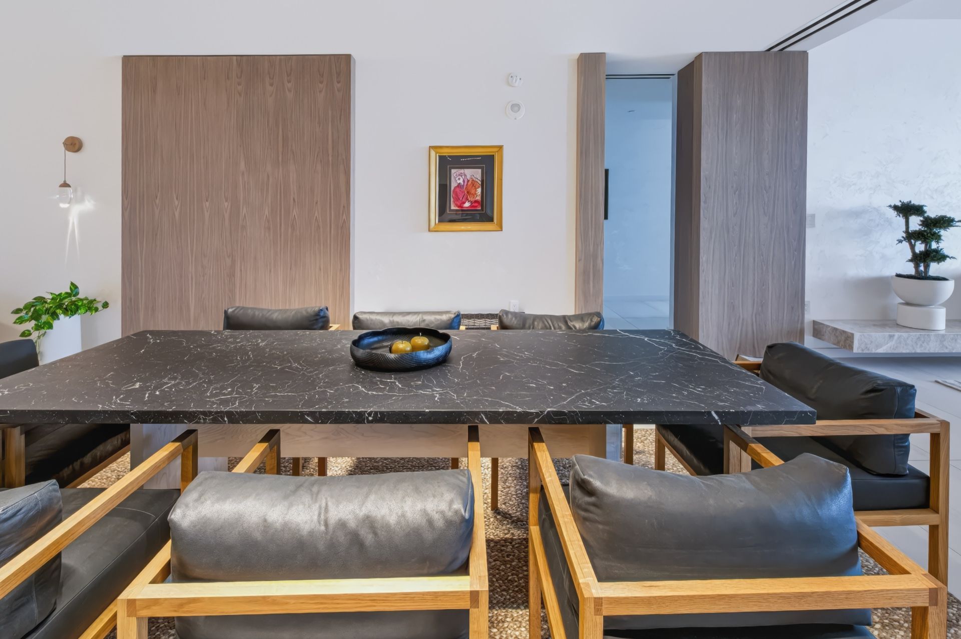 Dining room with Italian furnishings, Finn Residence at Alina Residences, Boca Raton