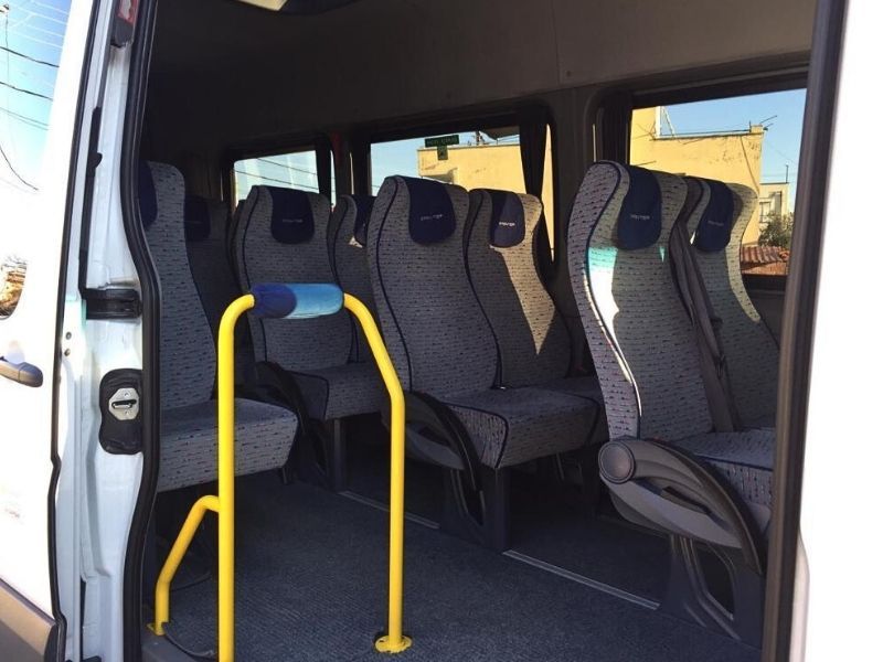 Mercedes Sprinter Private 15 Seater Minibus interior