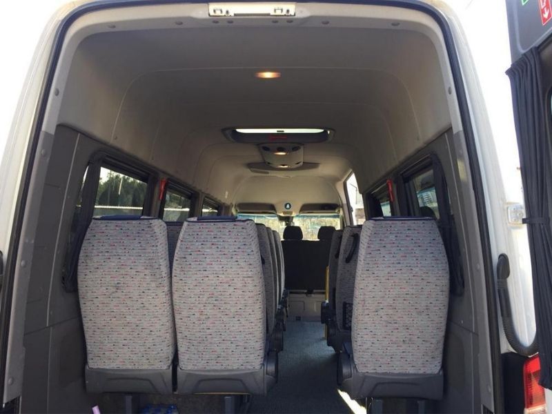 Mercedes Sprinter Private 15 Seater Minibus trunk
