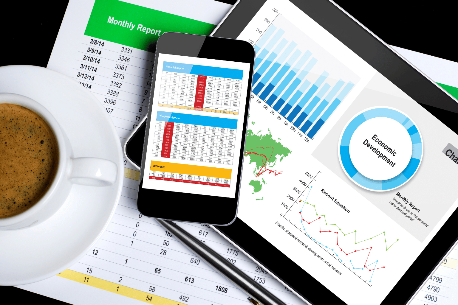 Burleson and Johnson County Texas housing market data analysis – July 2025 Two professionals reviewing charts and graphs for the July 2025 Burleson and Johnson County TX housing market report