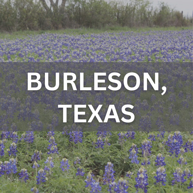Burleson Texas real estate — where bluebonnets bloom and neighborhoods thrive Spring bluebonnets in Burleson, TX — showcasing the natural beauty of this family-friendly real estate market