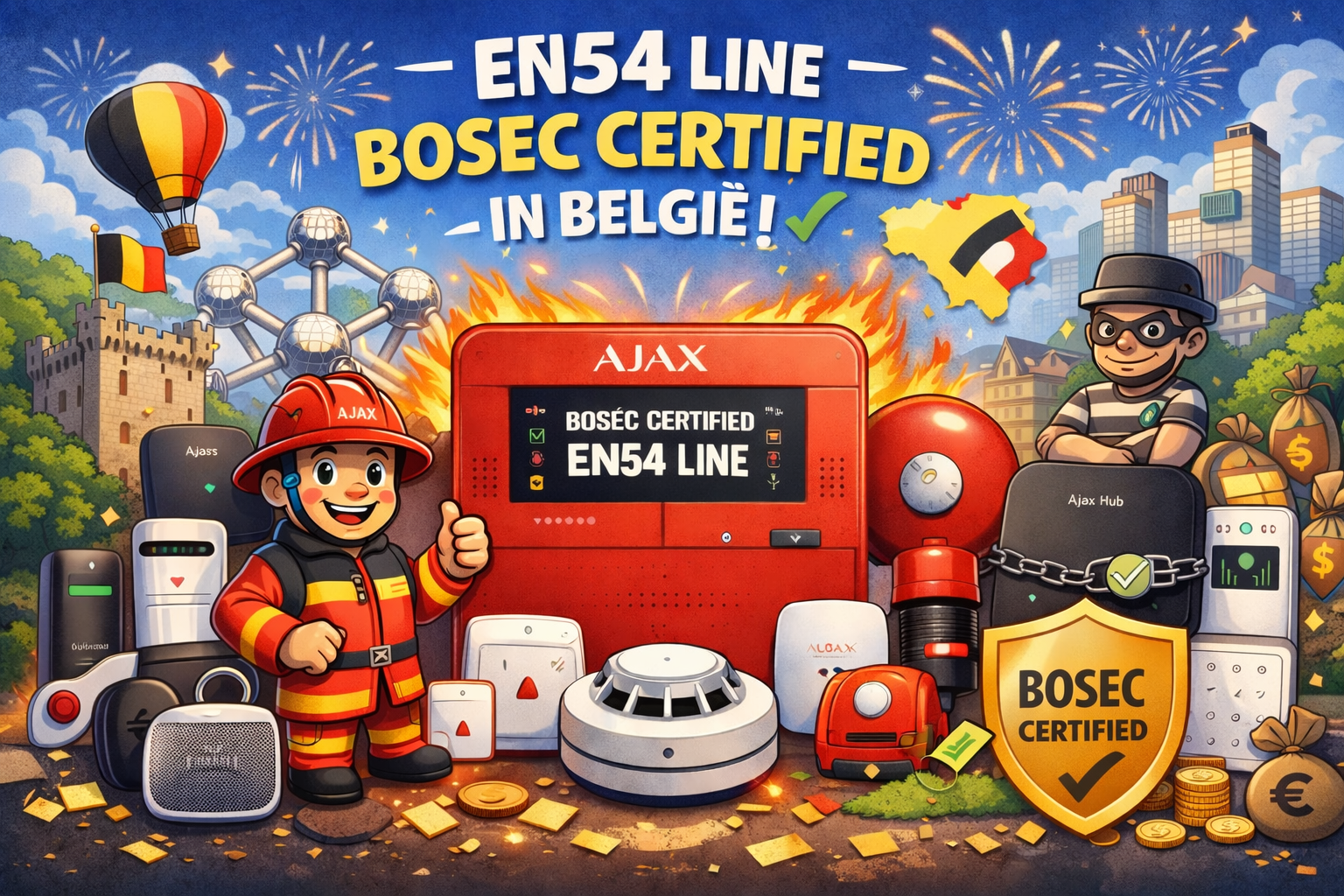 Groen licht in België Ajax EN54 Line behaalt BOSEC-certificering