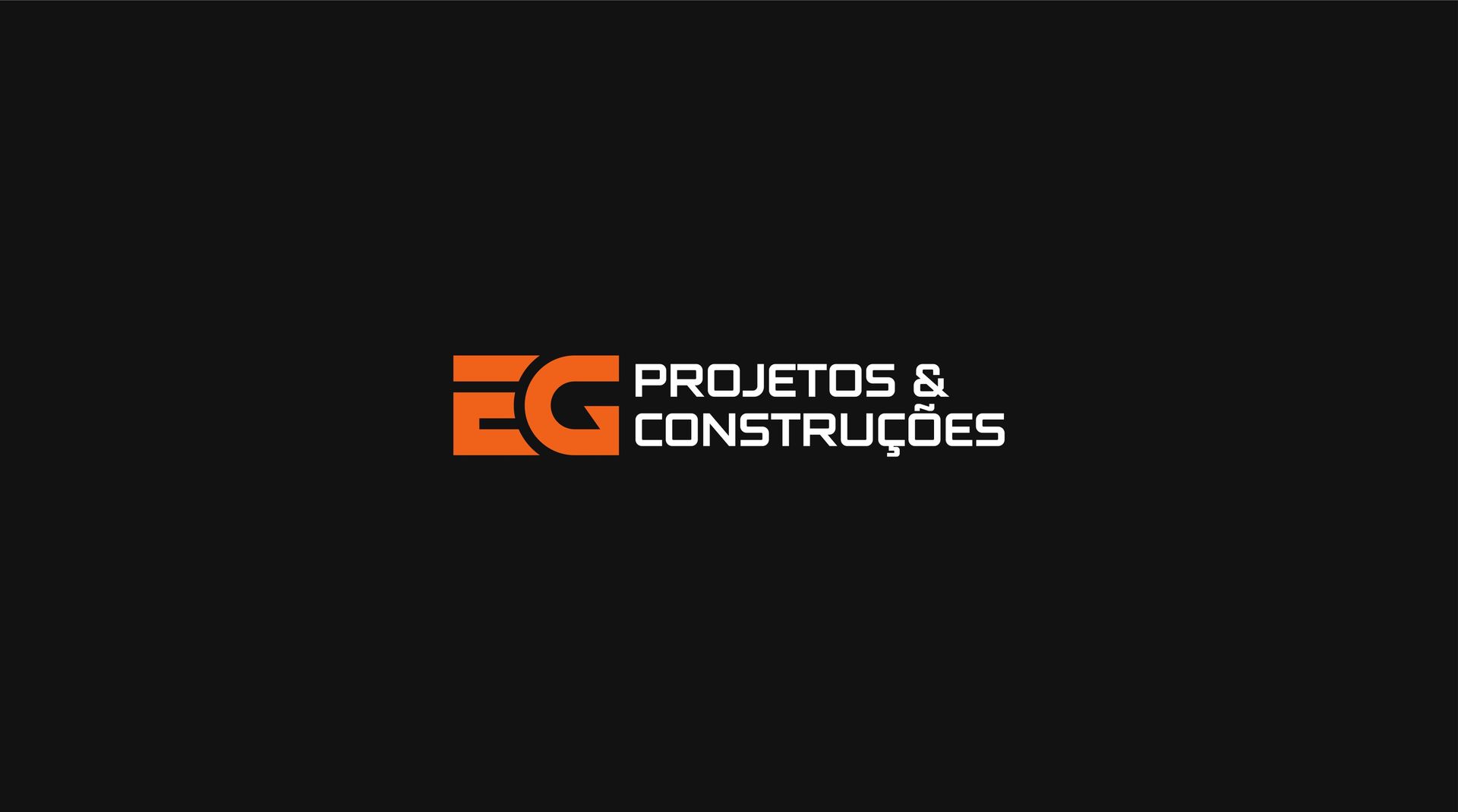 A logo for a company called eg projetos & construces