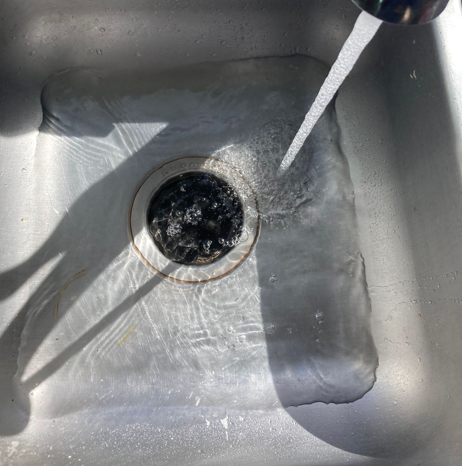 clogged sink