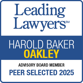 Leading lawyers harold baker oakley advisory board member peer selected 2025