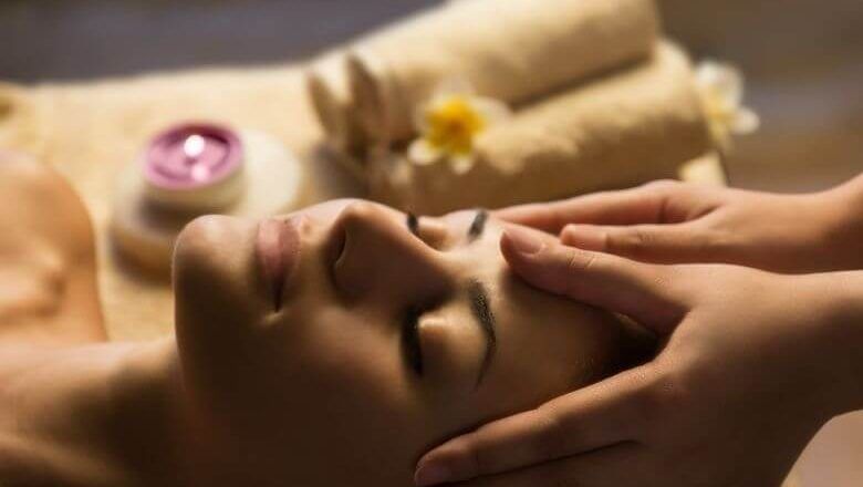 Person Receiving a Facial Massage — Leela Thai Massage & Spa in Newtown, QLD