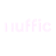 The word huffic is written in pink on a white background.