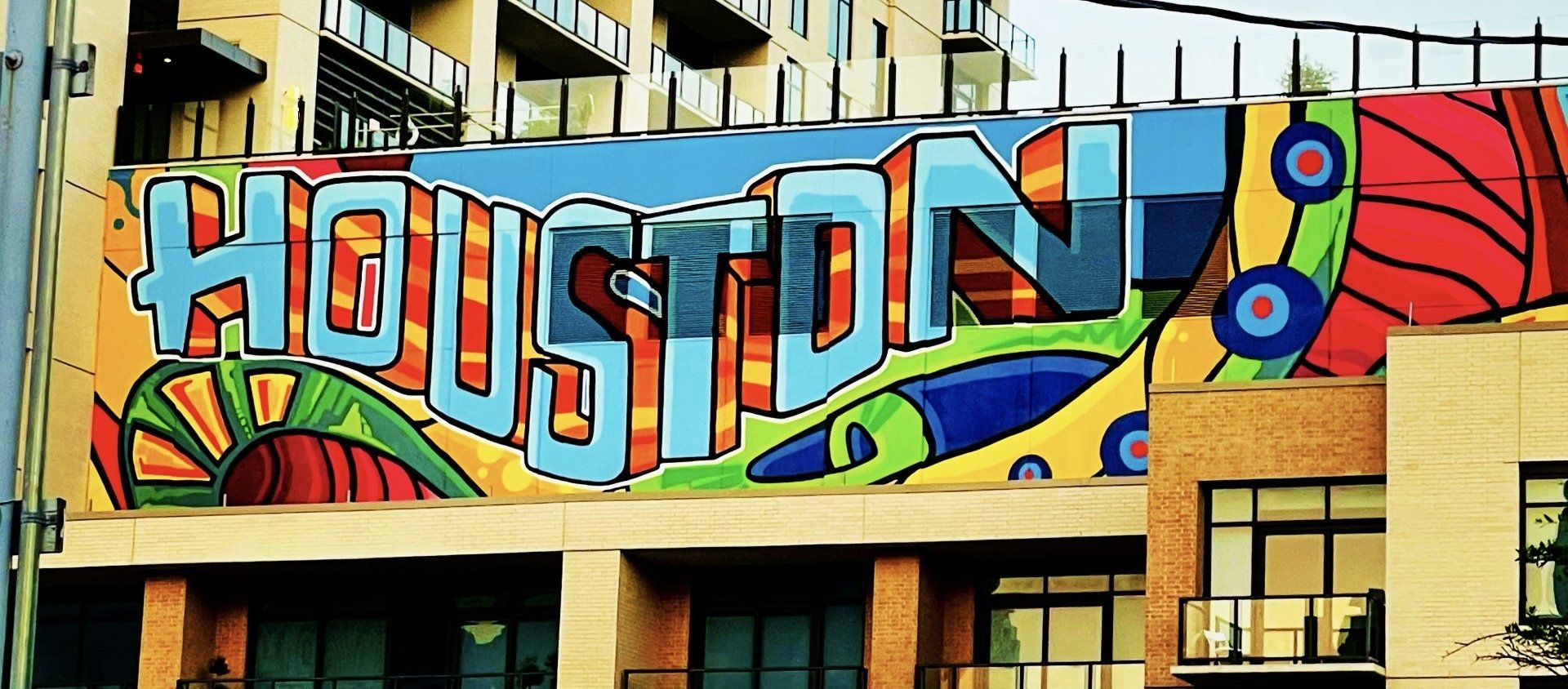 Deliver Houston Van Parked Outside Building