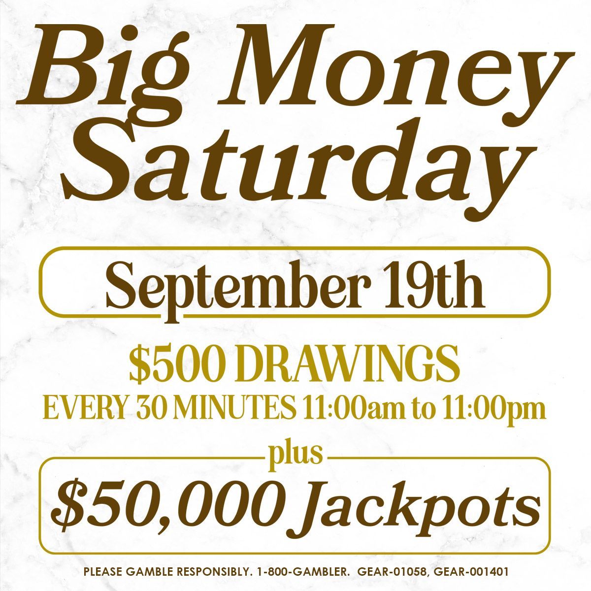 big money saturday promotion