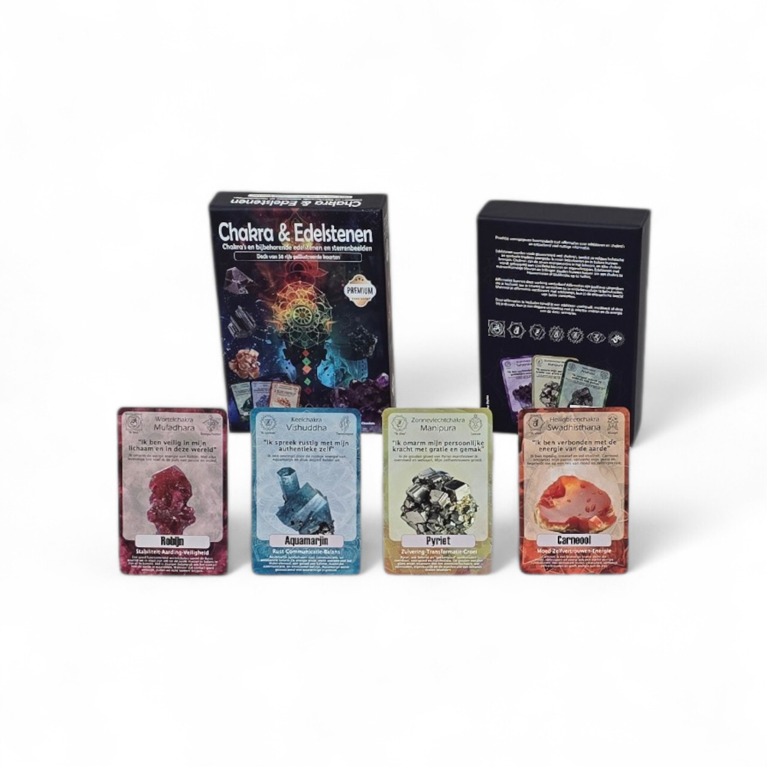Chakra & edelsteenkaarten (ontdekking en leerkaarten)(Tijdelijk uitverkocht)