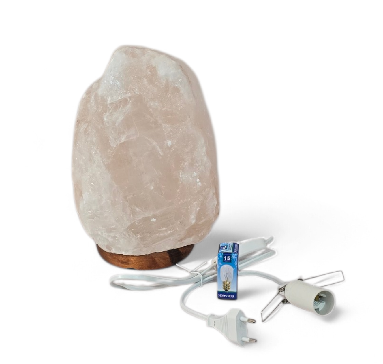 Witte zoutlamp