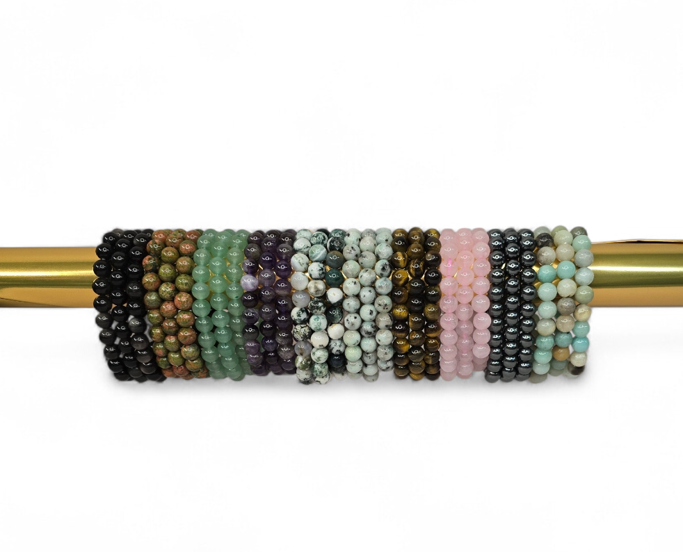 Edelstenen armband 8mm