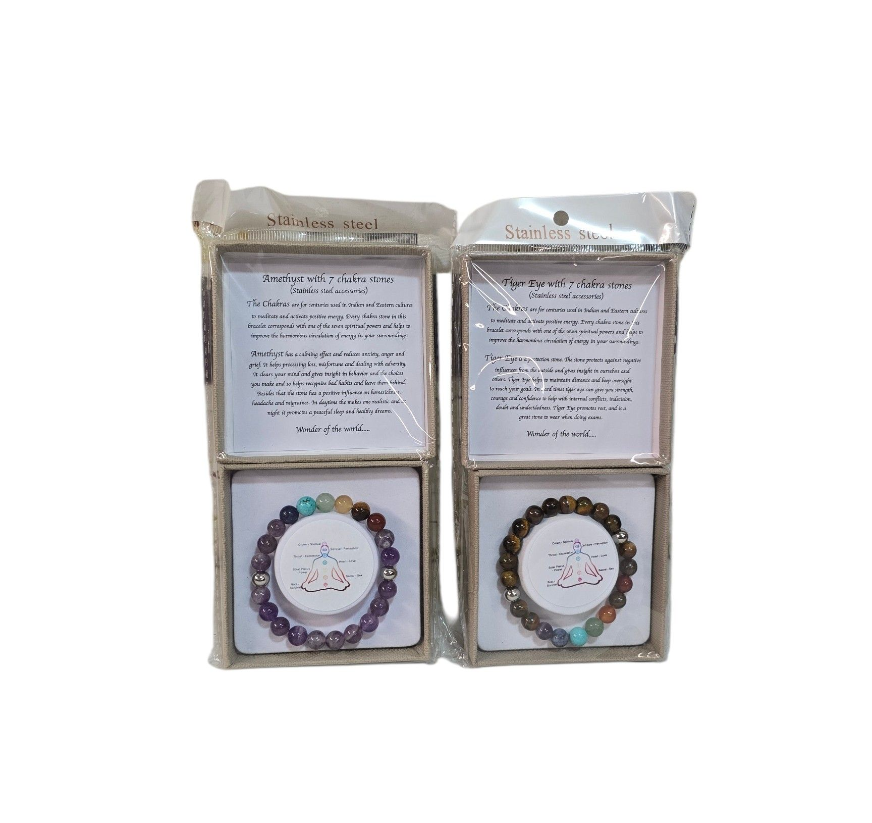 Edelstenen 7 chakra armband