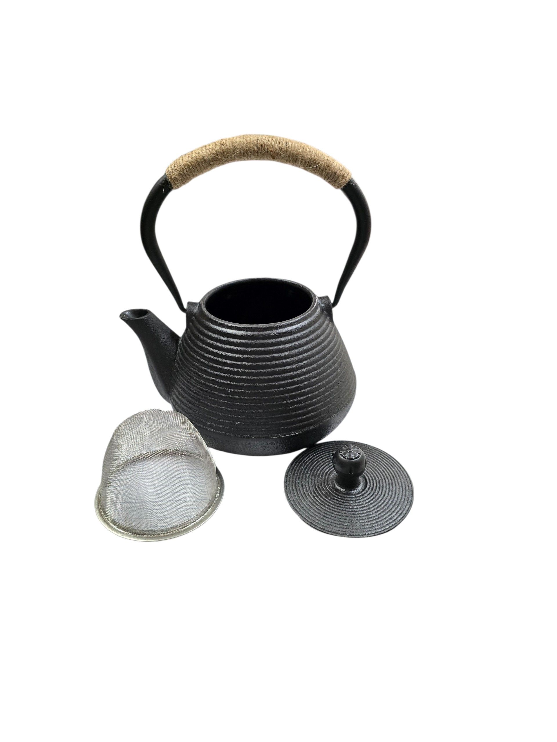Tetsukyusu geëmailleerde 1,0 liter theepot zwart