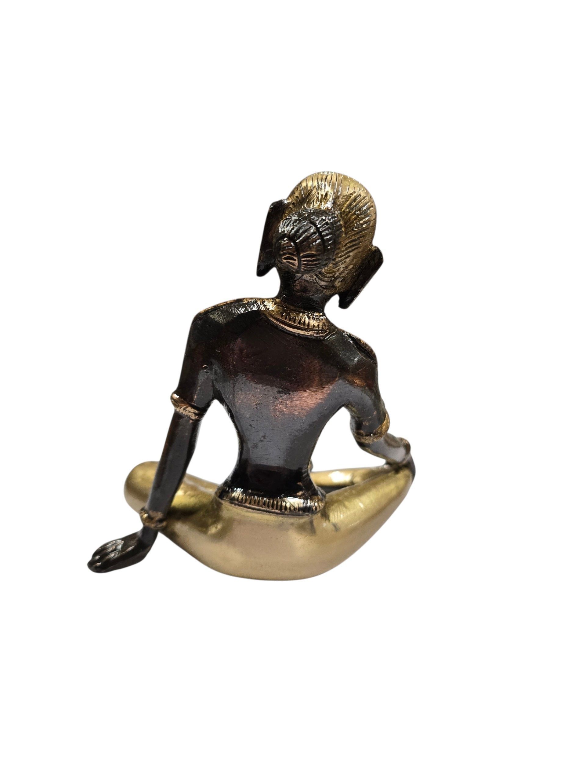Parvati beeldje tweekleurig (messing)