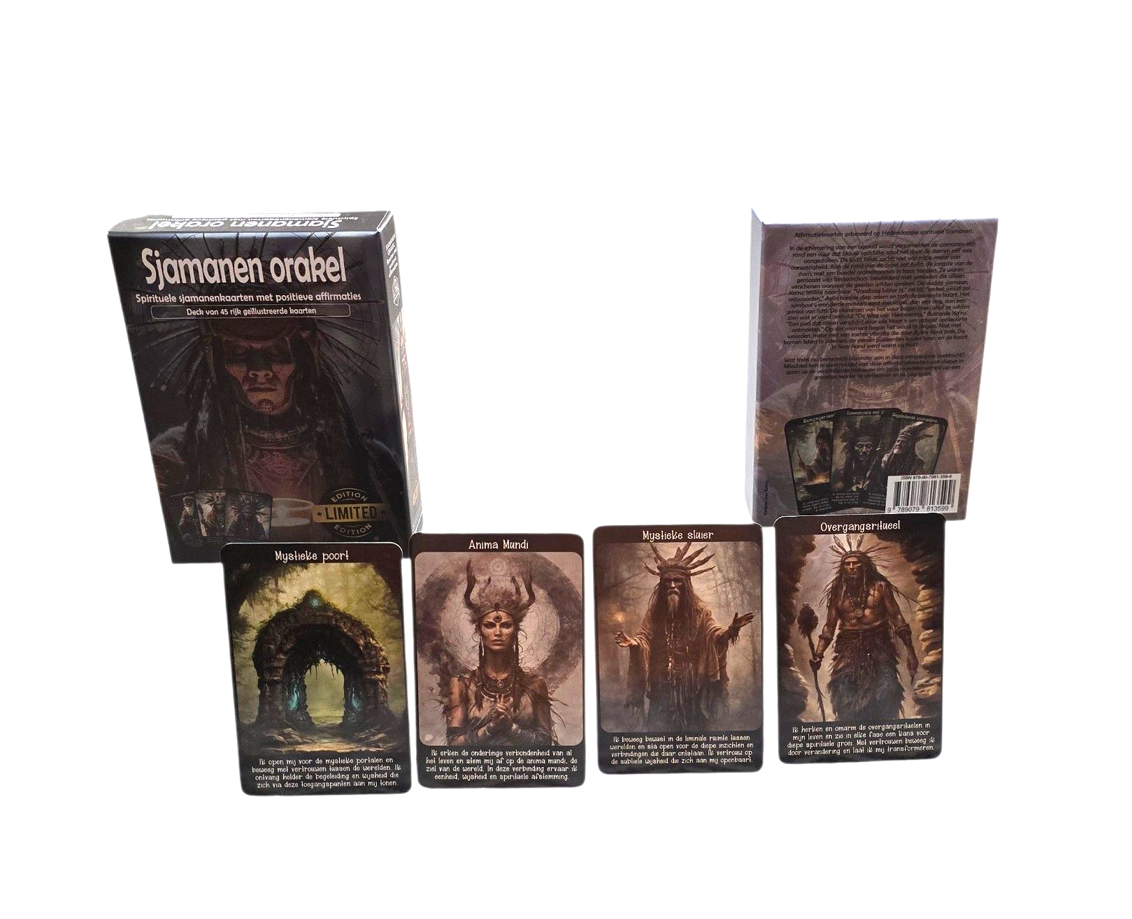 Limited edition Sjamanenorakel, orakel- en affirmatiekaarten, deck met 45 kaarten.