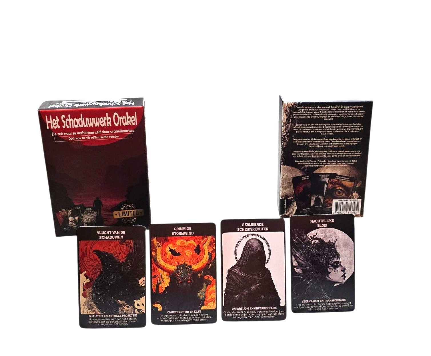 Limited edition Het schaduwwerkorakel, orakelkaarten, deck met 48 kaarten.