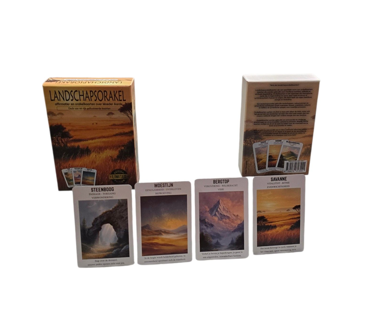 Limited edition Landschapsorakel affirmatie- en orakelkaarten, deck met 44 kaarten.