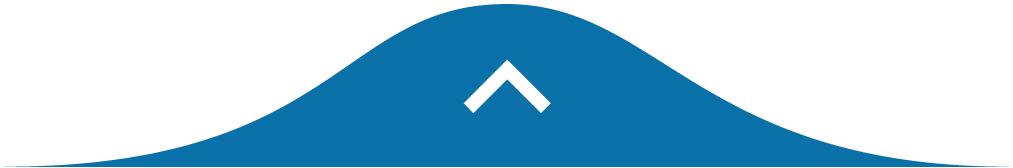 A blue triangle with a white arrow pointing up on a white background.