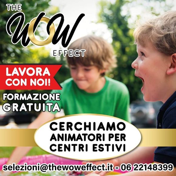 opportunità animatore estivo