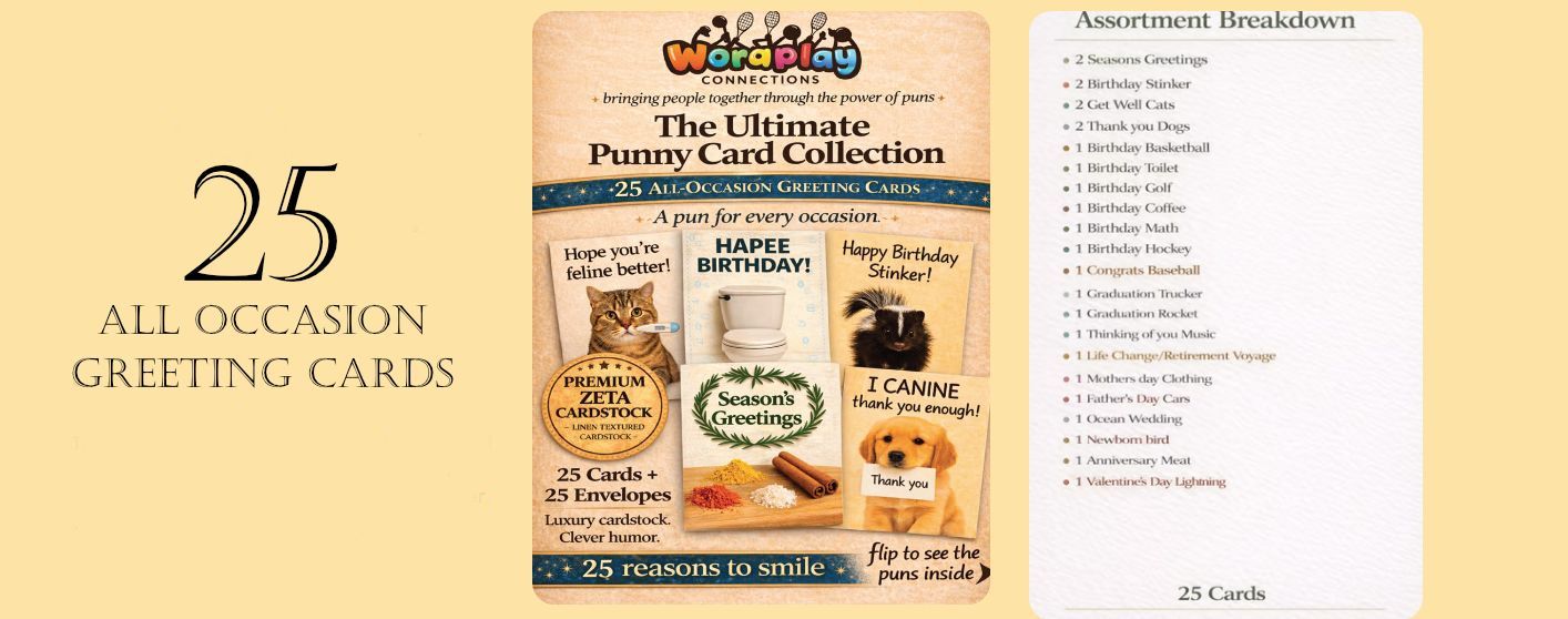Wordplay Connections Greeting Cards