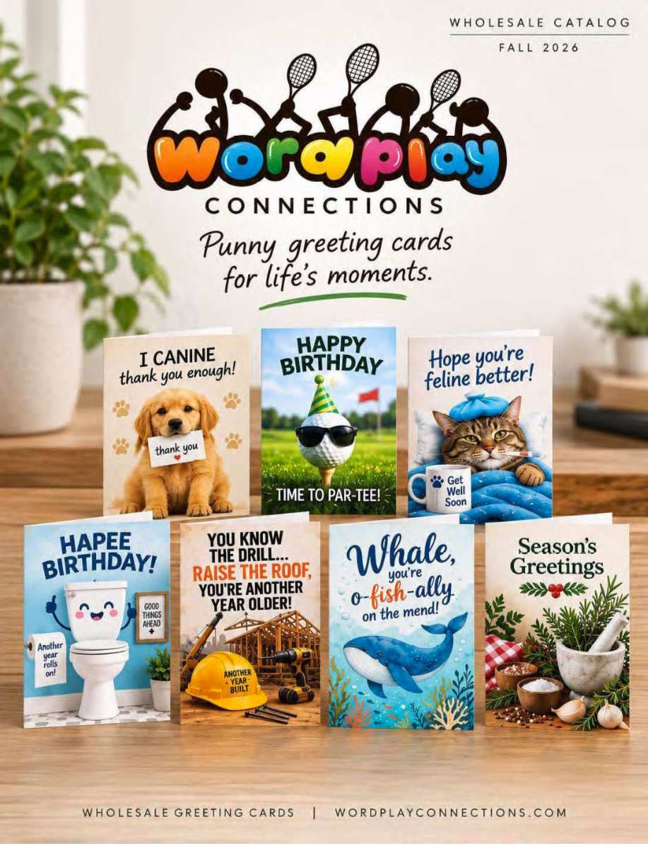 Wordplay Connections Greeting Cards