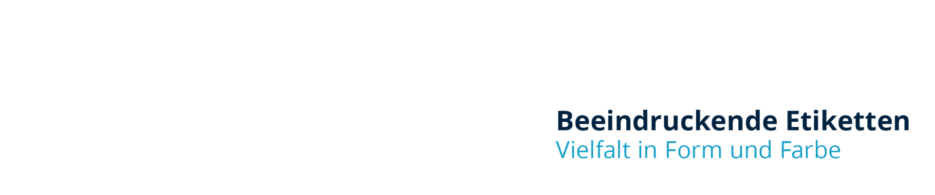 Beindruckende Etiketten- und Folienprodukte auf weißem Hintergrund