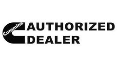 Cummins Authorized Dealer logo in black and white