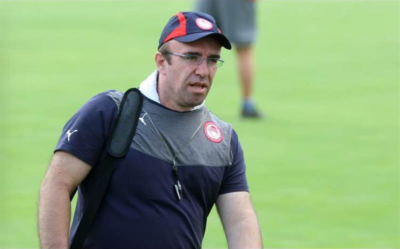 Dr. Christos Theos working with professional football teams and athletes