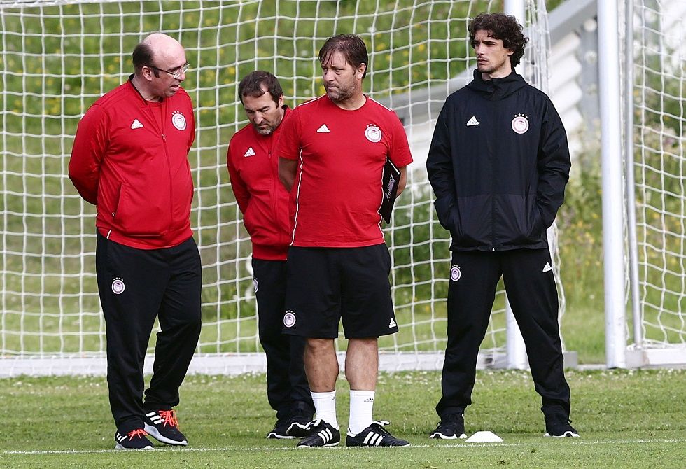 Dr. Christos Theos working with professional football teams and athletes