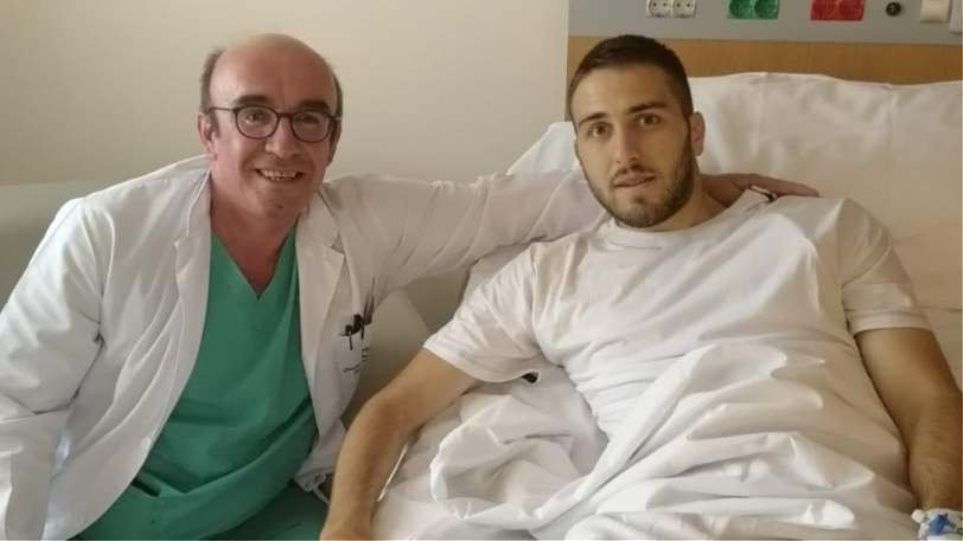 Dr. Christos Theos working with professional football teams and athletes