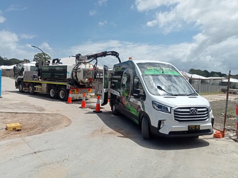 Hydro Excavation in A Construction Site