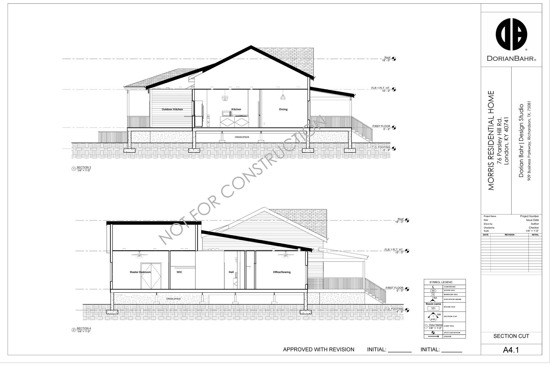 A black and white drawing of a house cut in half.