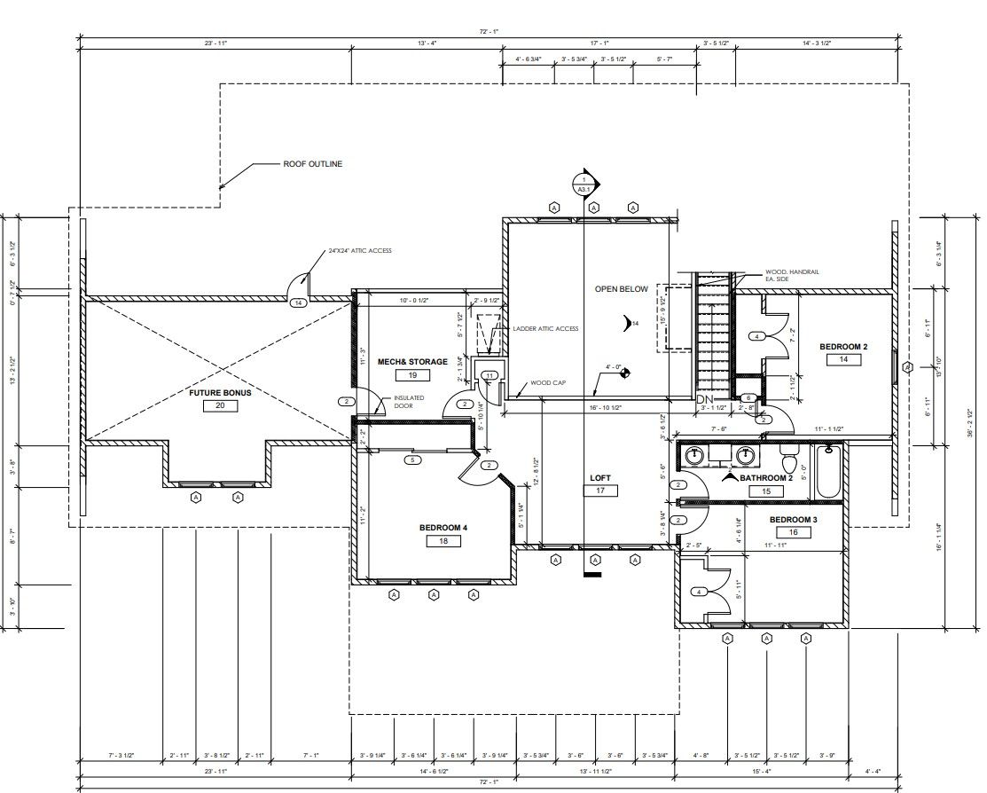A black and white floor plan of a house