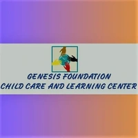 The logo for the genesis foundation child care and learning center