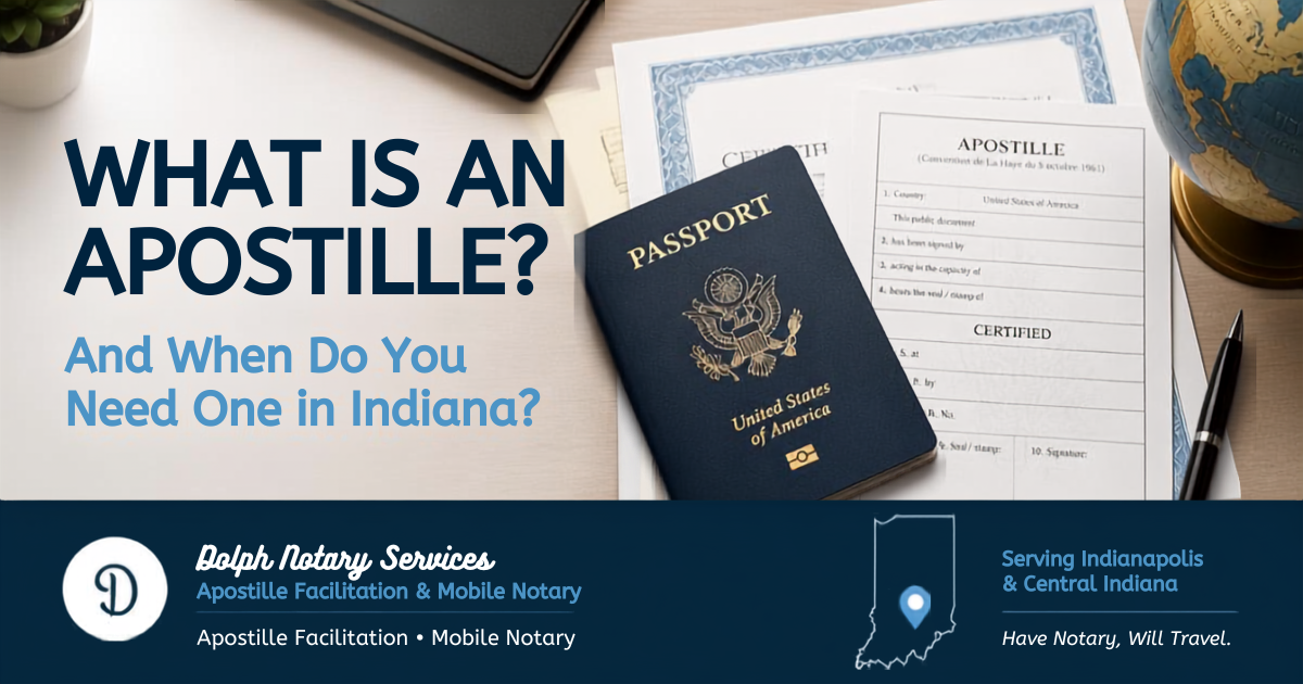 What is an apostille in Indiana – Dolph Notary Services apostille facilitation