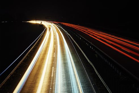 highway with vehicles high speed