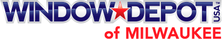 Window Depot of Milwaukee logo in blue and red text with a red star