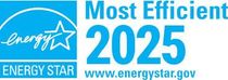Energy Star 2025 logo with blue banner, star icon, and website energystar.gov