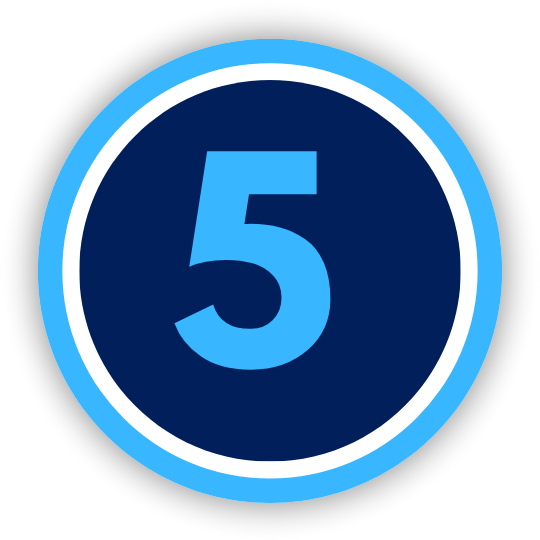 Number with graphics behind it
