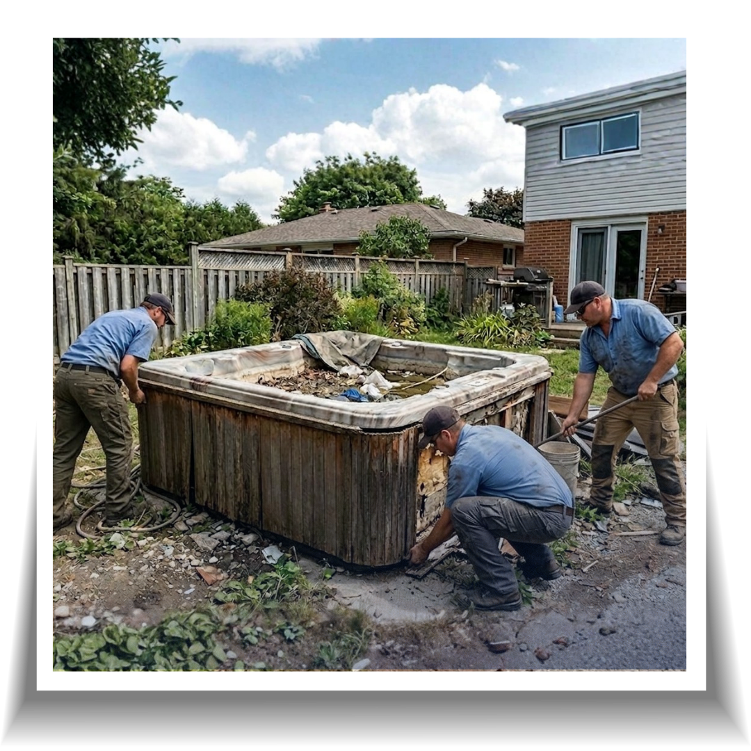 Team of big haul junk removal