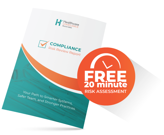 Compliance Risk Review Report with orange
