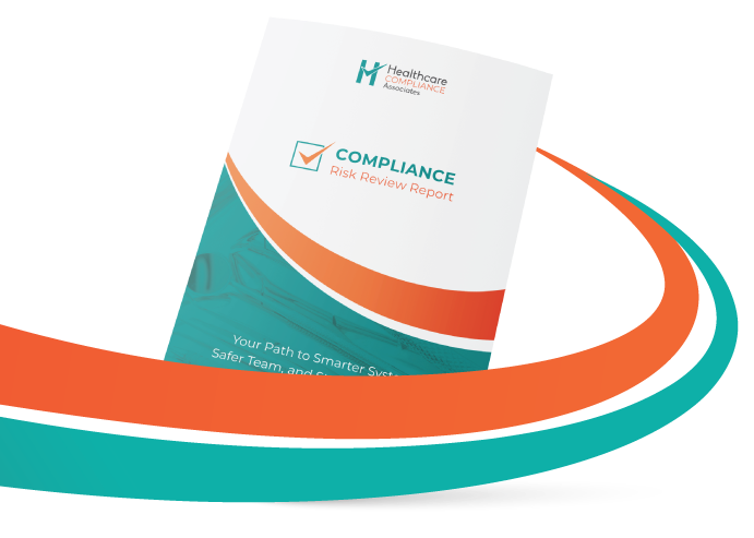 A compliance checklist for new dental practice owners on a table in a dental office.