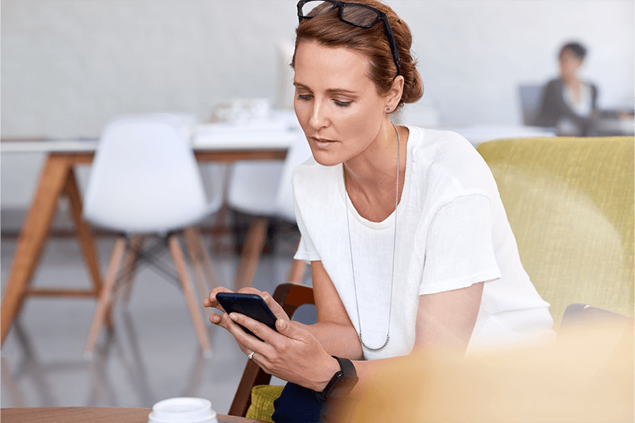 Woman Using Phone