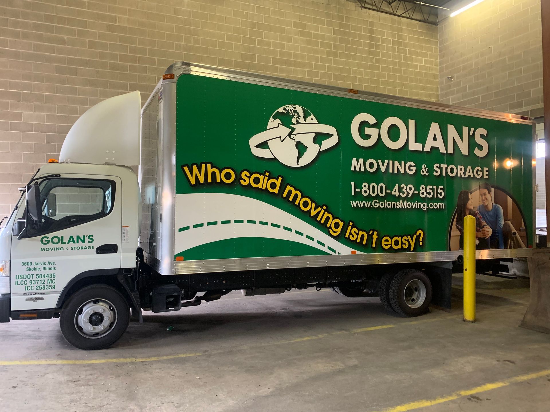 Moving truck with 