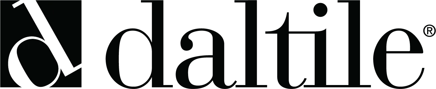Daltile logo in black and white with stylized “d” icon and wordmark