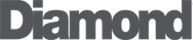 Black “Diamond” wordmark in bold letters on a white background